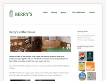 Tablet Screenshot of berryscoffeehouse.co.uk